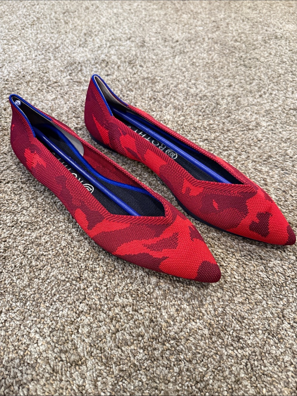 Rothy’s Pointed Toe Women's Flats - Knit Pattern